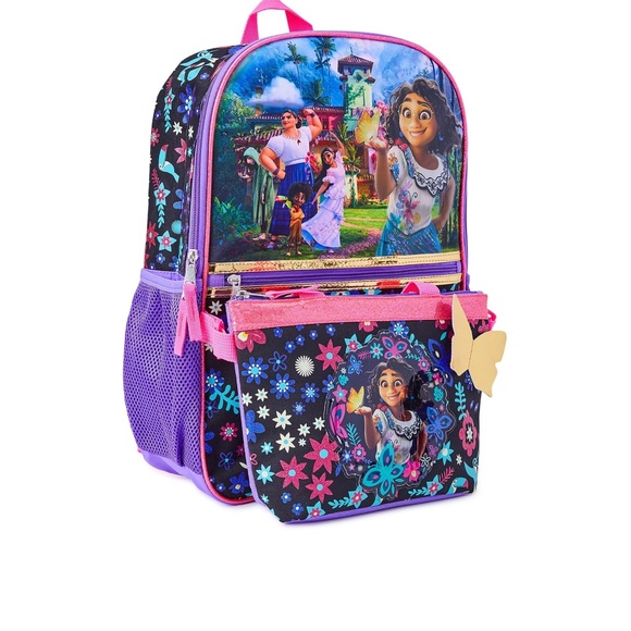 NWT Disney Encanto Girls Backpack 17in H with Lunch tote - Picture 2 of 8